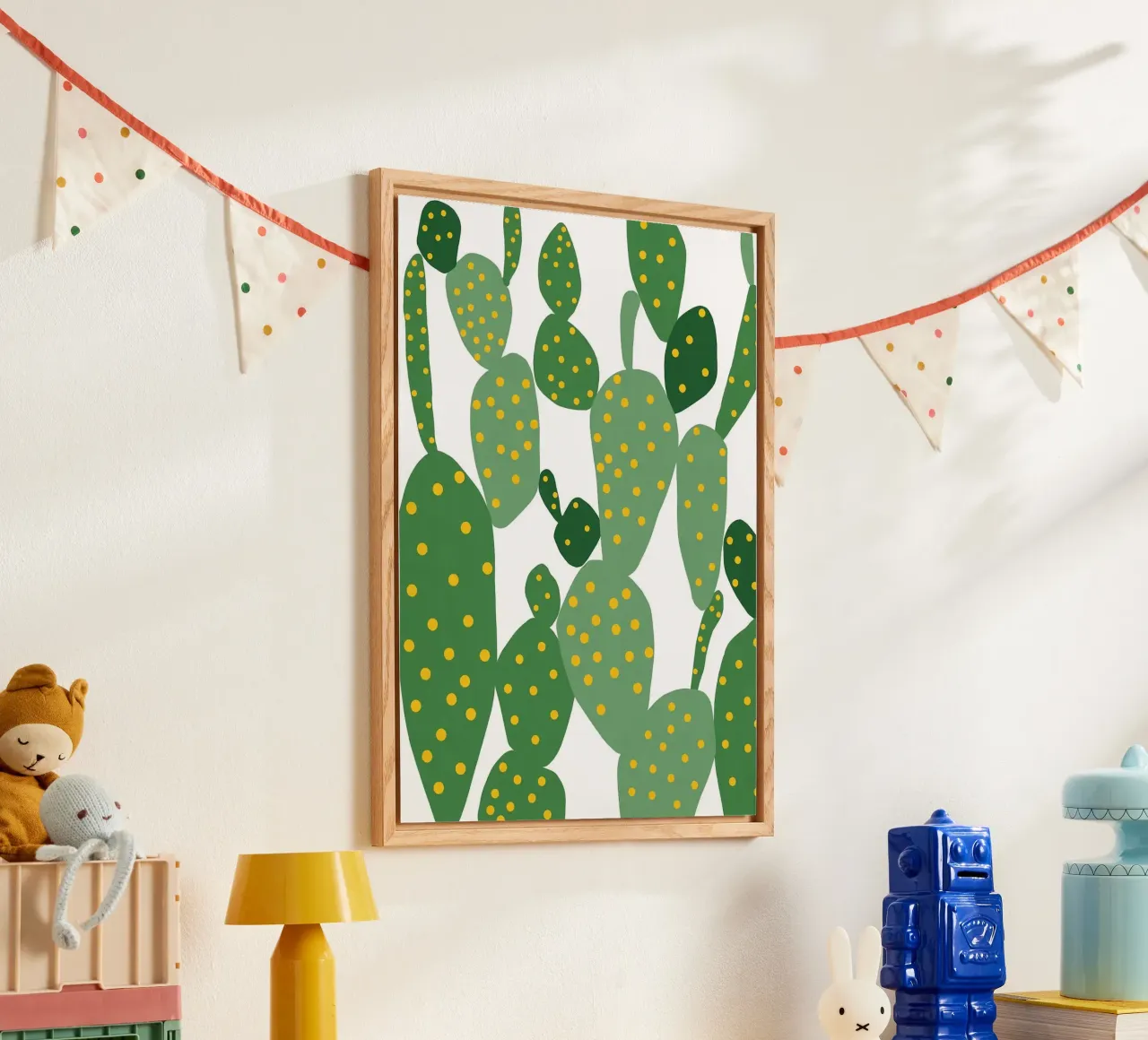 cactus acryl van Abstract Botanical Art