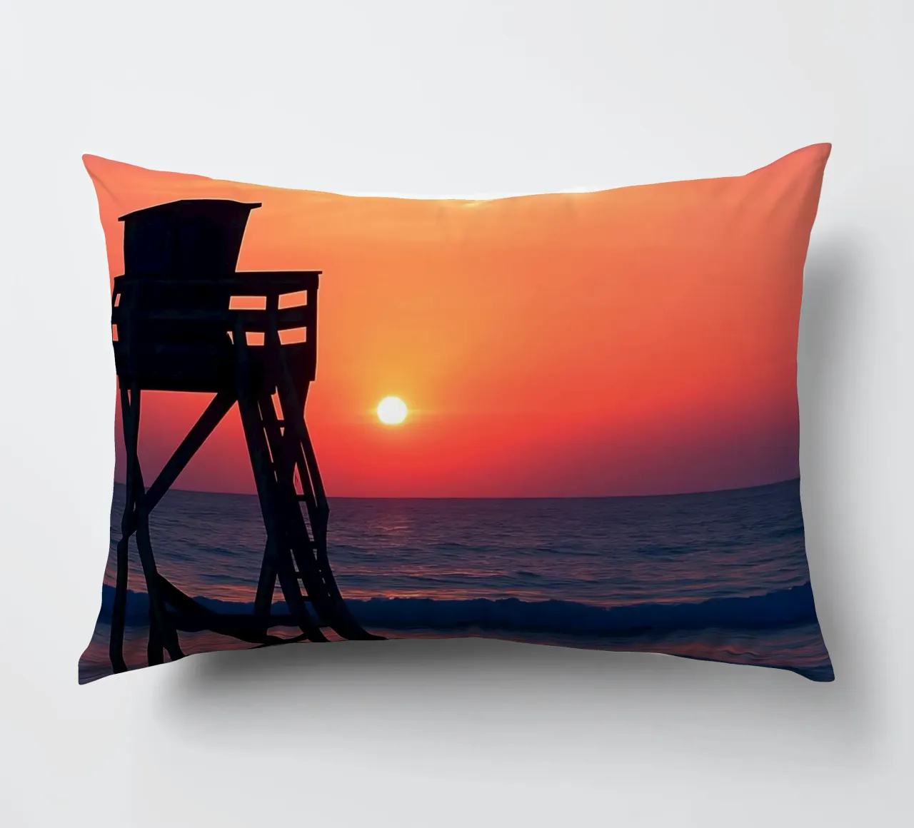 Exotic Bold Sunset decorative cushion by Moon  Bloom