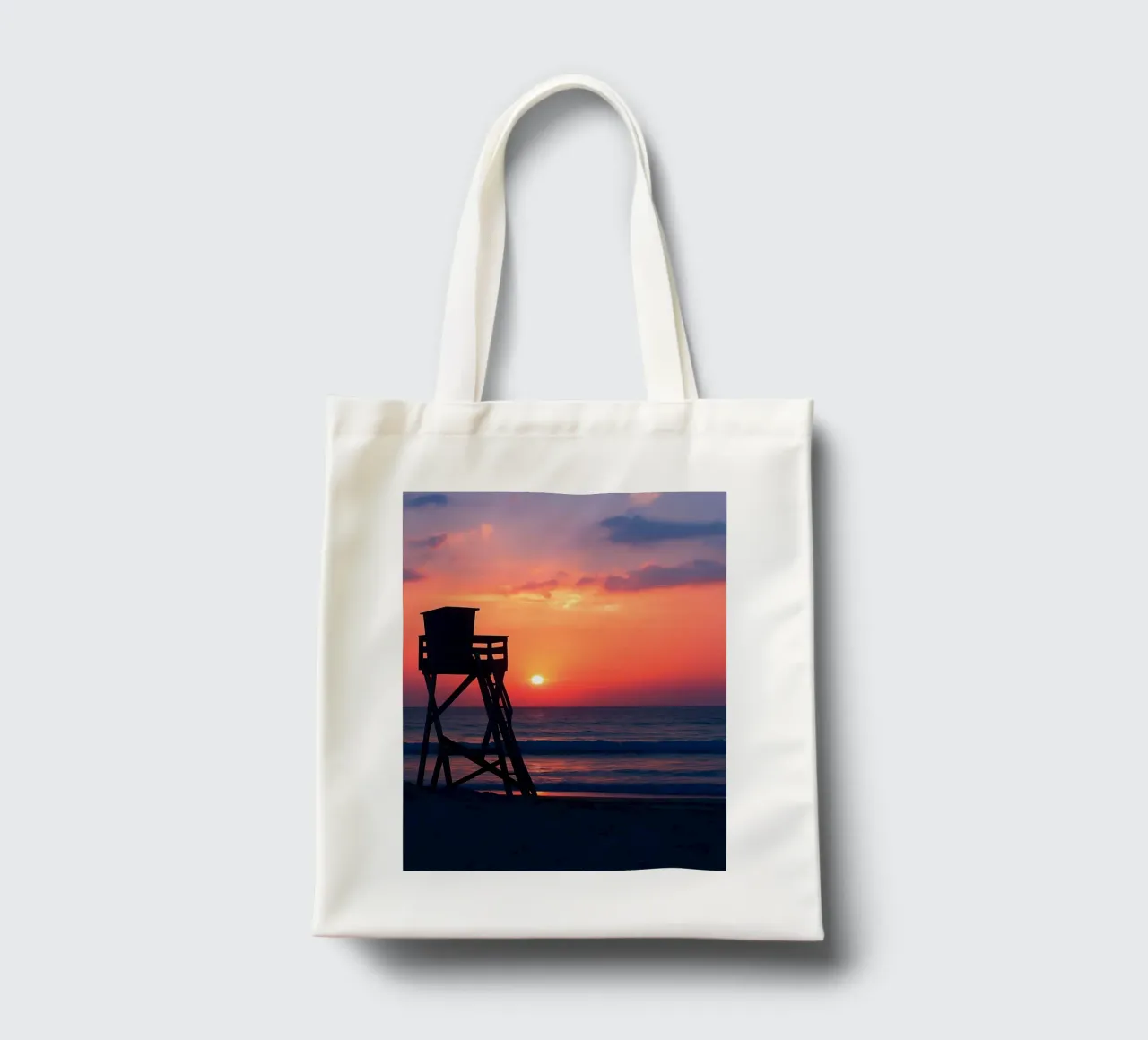 Tramonto esotico in grassetto borsa in juta da Moon  Bloom