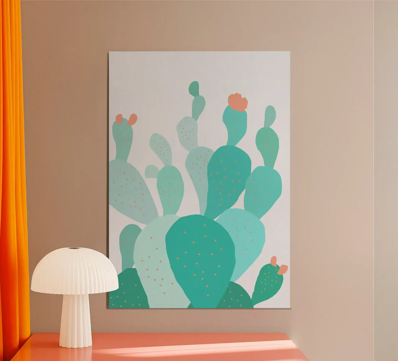 cactus alluminio dibond da Abstract Botanical Art