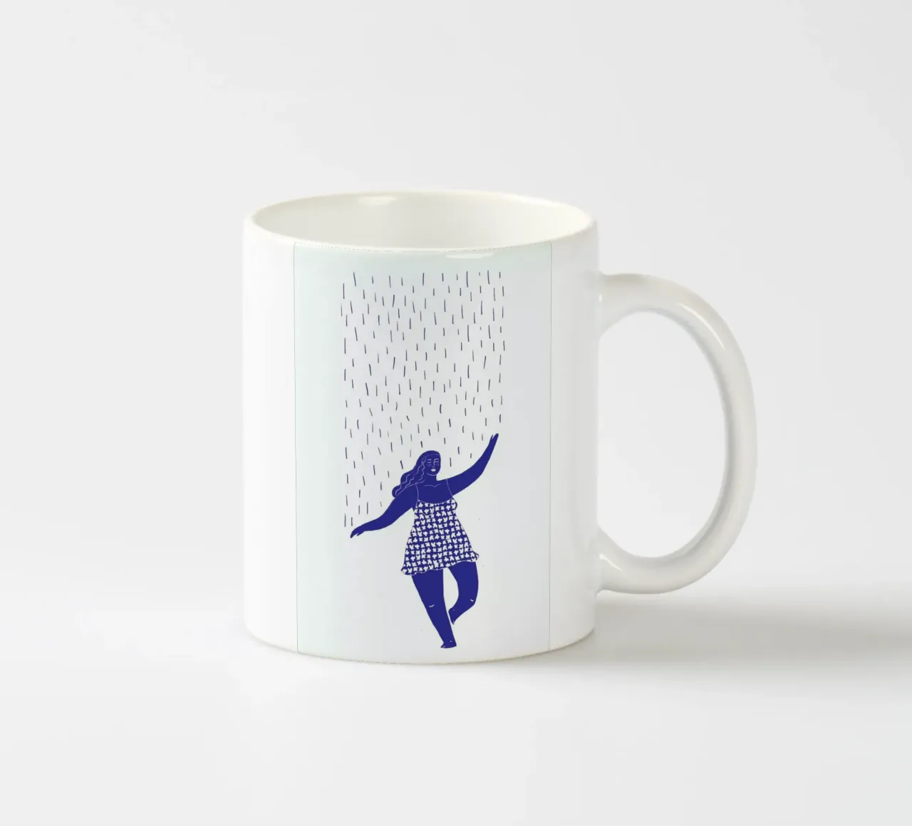 Dancing in the Rain Blue tazza in ceramica da Graphite