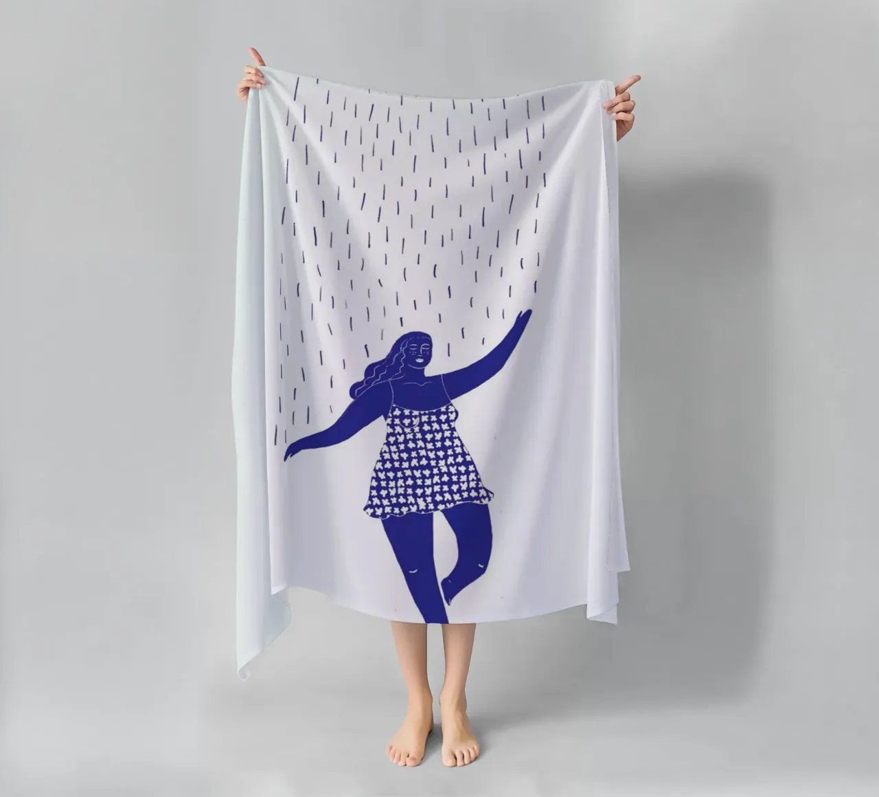 Dancing in the Rain Blue telo mare da Graphite