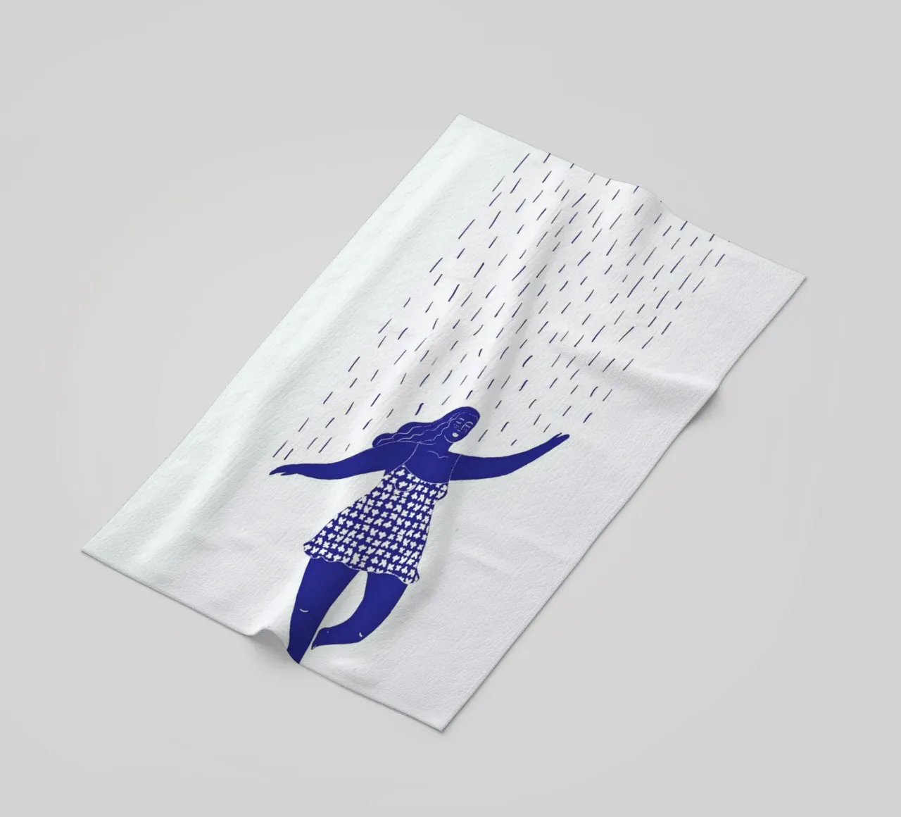 Dancing in the Rain Blue telo mare da Graphite