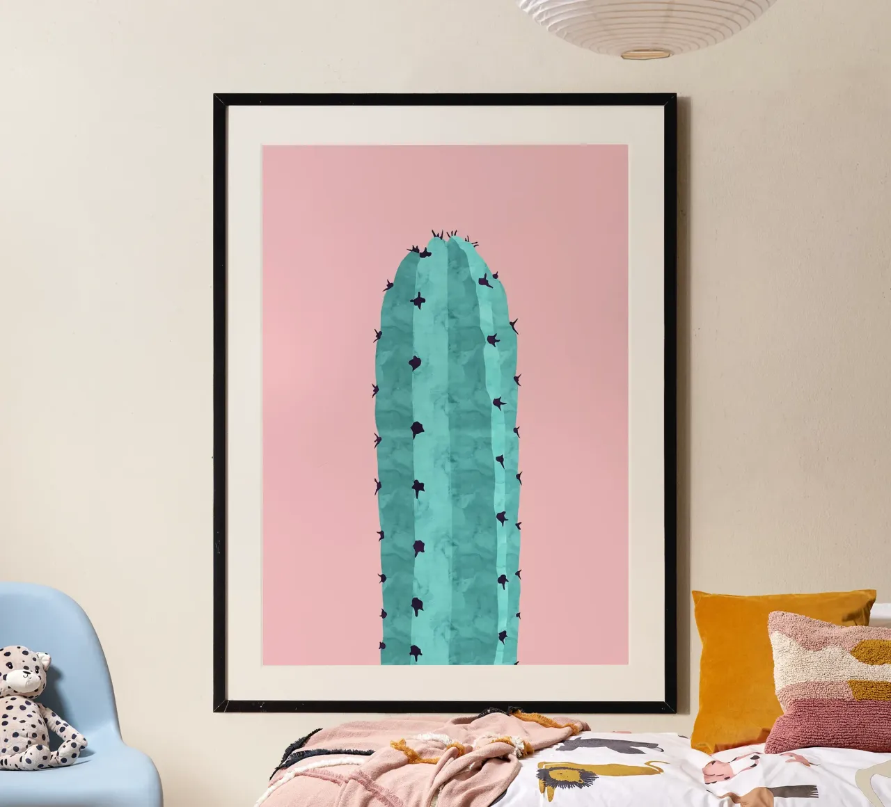 cactus poster con telaio in plastica da Abstract Botanical Art