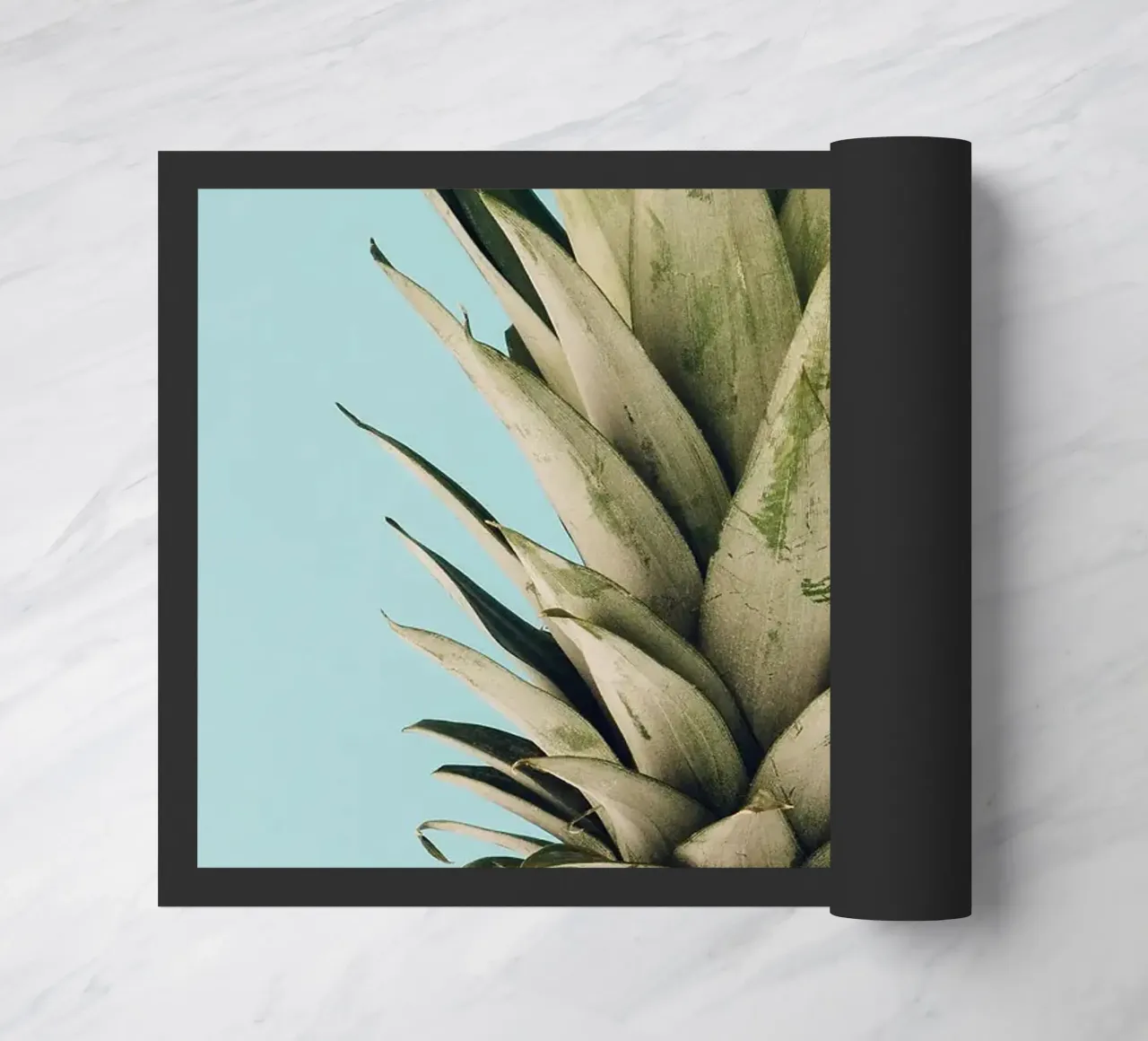 pineapple doormat by Abstract Botanical Art