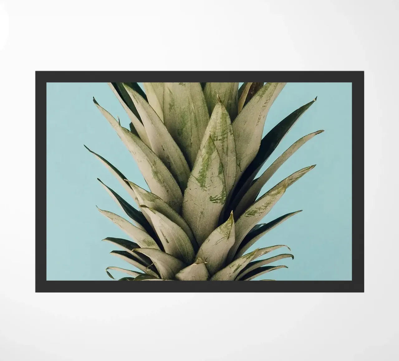 pineapple doormat by Abstract Botanical Art