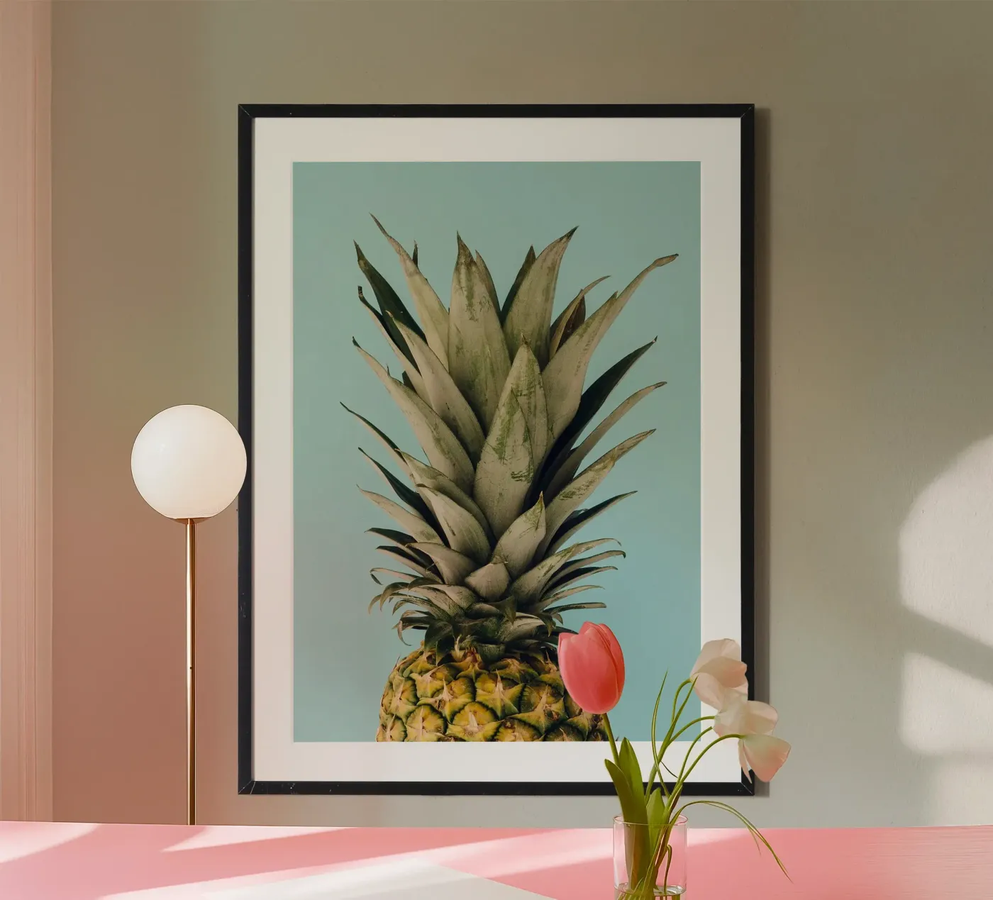 pineapple poster by Abstract Botanical Art
