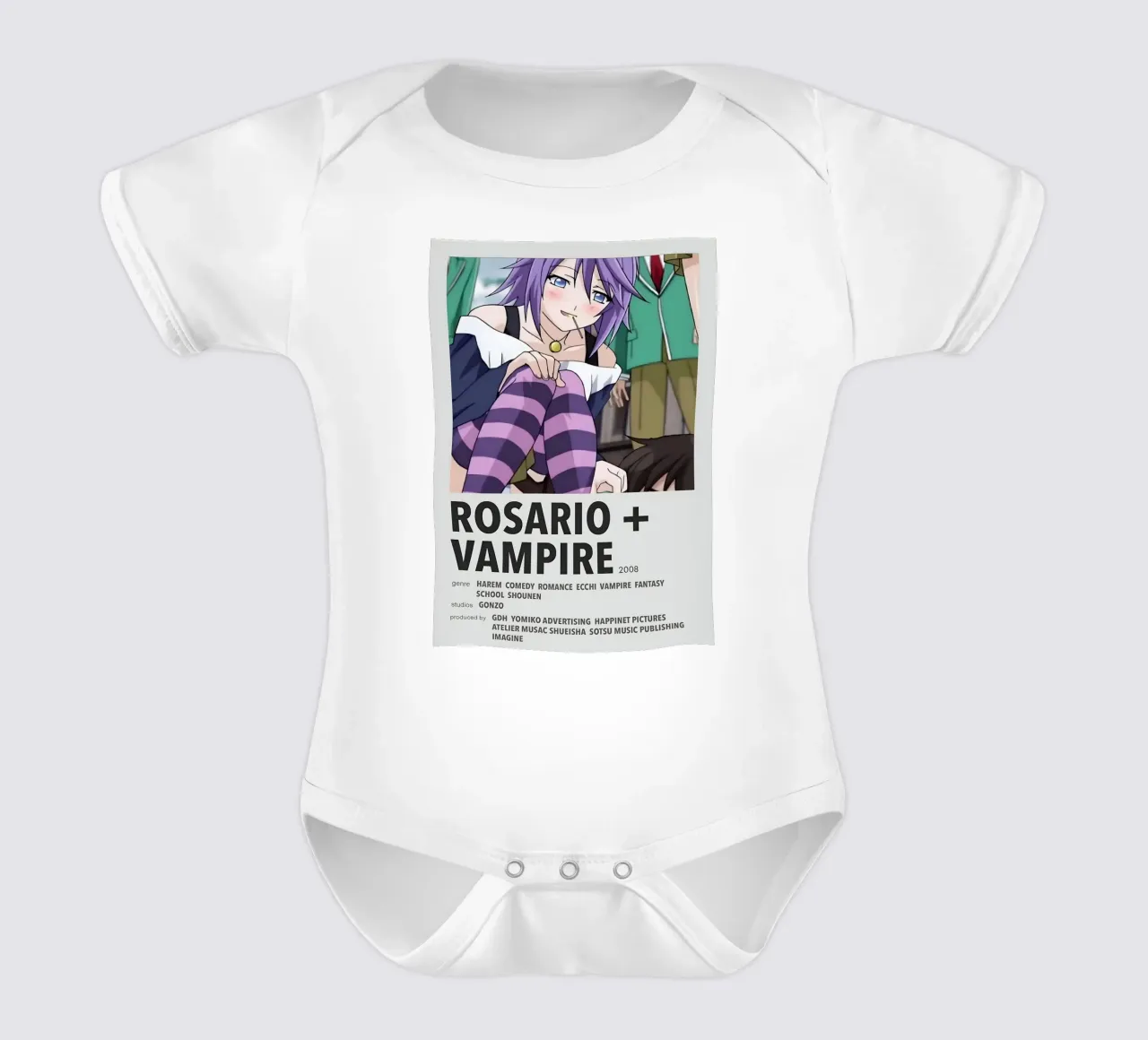 ROSARIO + VAMPIRE  2008 body neonato maniche corte da Totoya