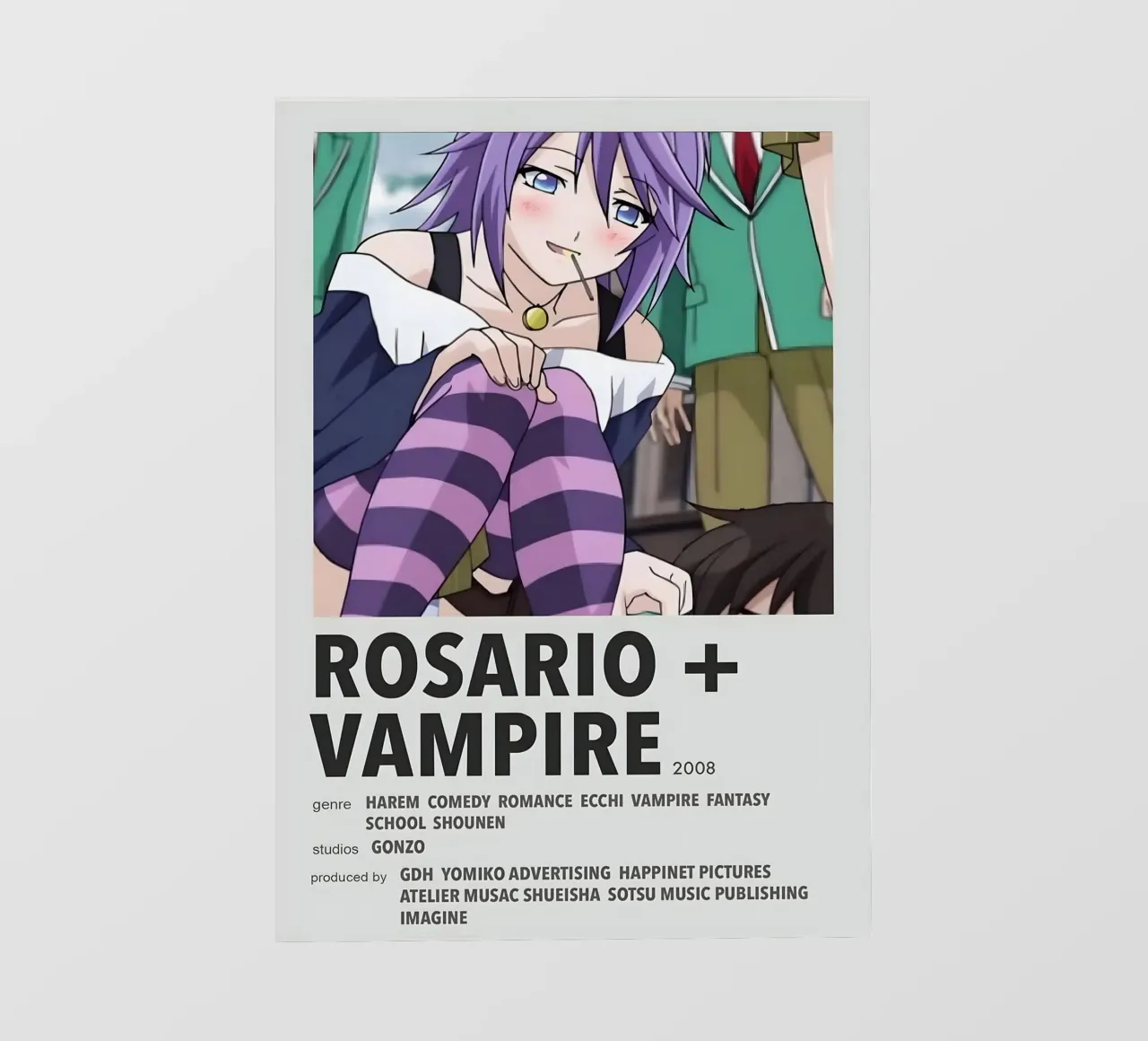 ROSARIO + VAMPIRE  2008 telo in pvc da Totoya