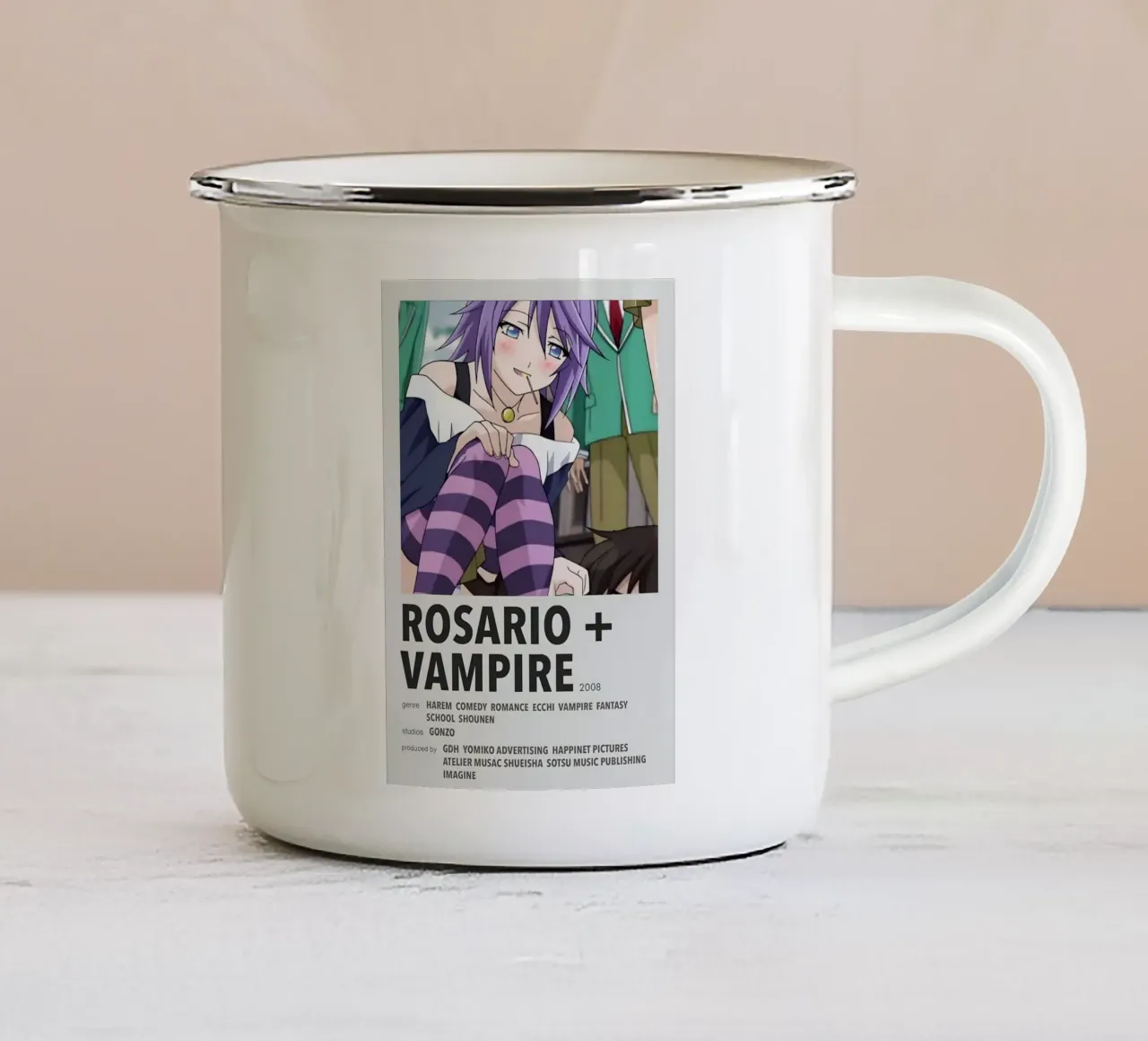 ROSARIO + VAMPIRE  2008 tazza in smalto da Totoya
