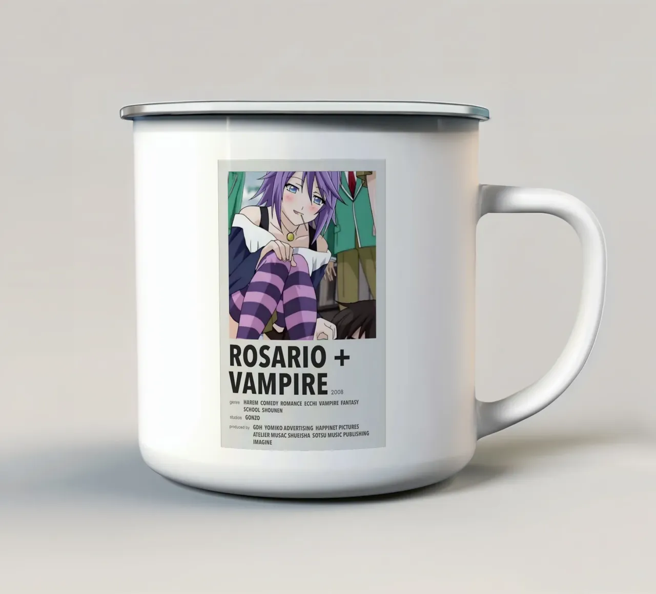 ROSARIO + VAMPIRE  2008 tazza in smalto da Totoya