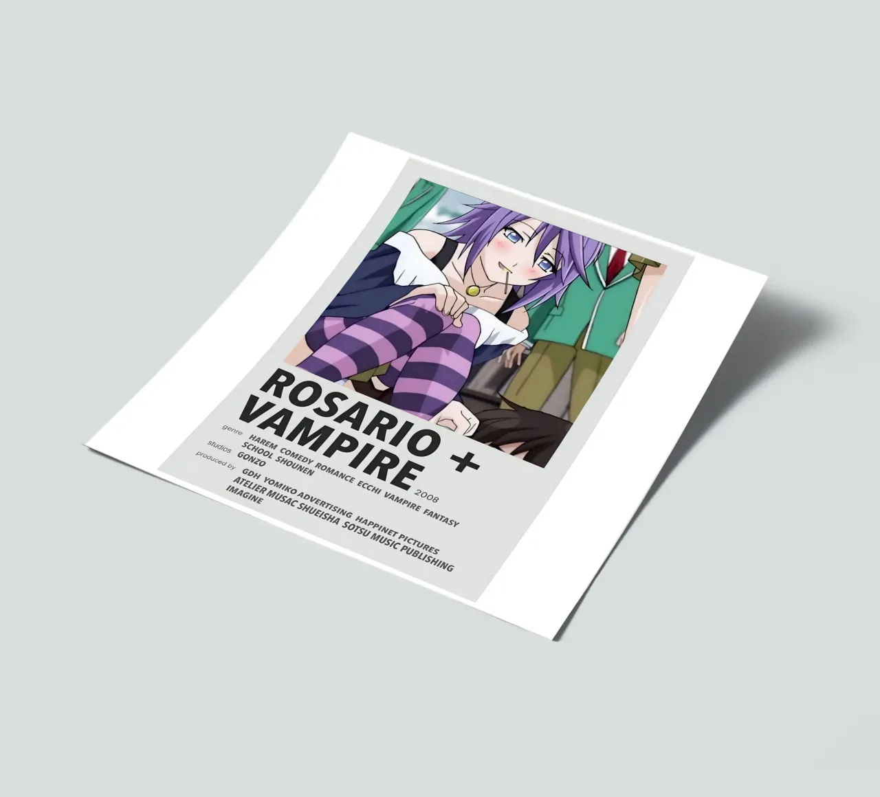 ROSARIO + VAMPIRE  2008 Stickerbogen von Totoya