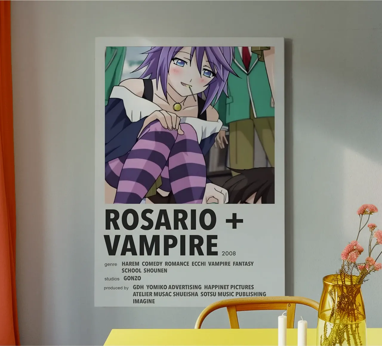 ROSARIO + VAMPIRE  2008 canvas van Totoya