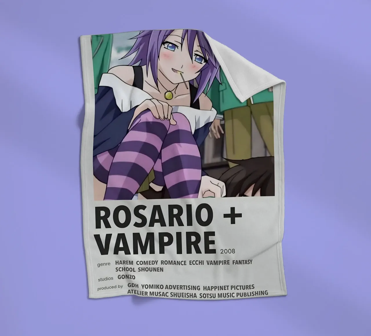 ROSARIO + VAMPIRE  2008 coperta in pile da Totoya