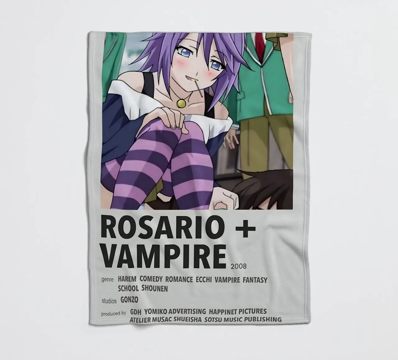 ROSARIO + VAMPIRE  2008 coperta in pile da Totoya