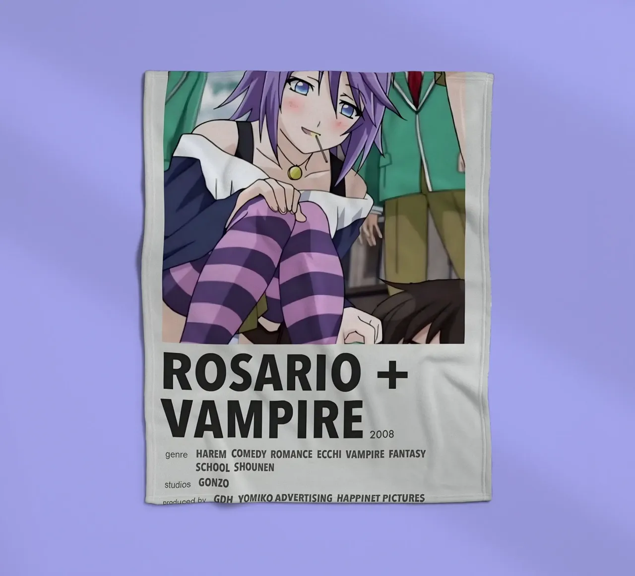ROSARIO + VAMPIRE  2008 coperta in pile da Totoya