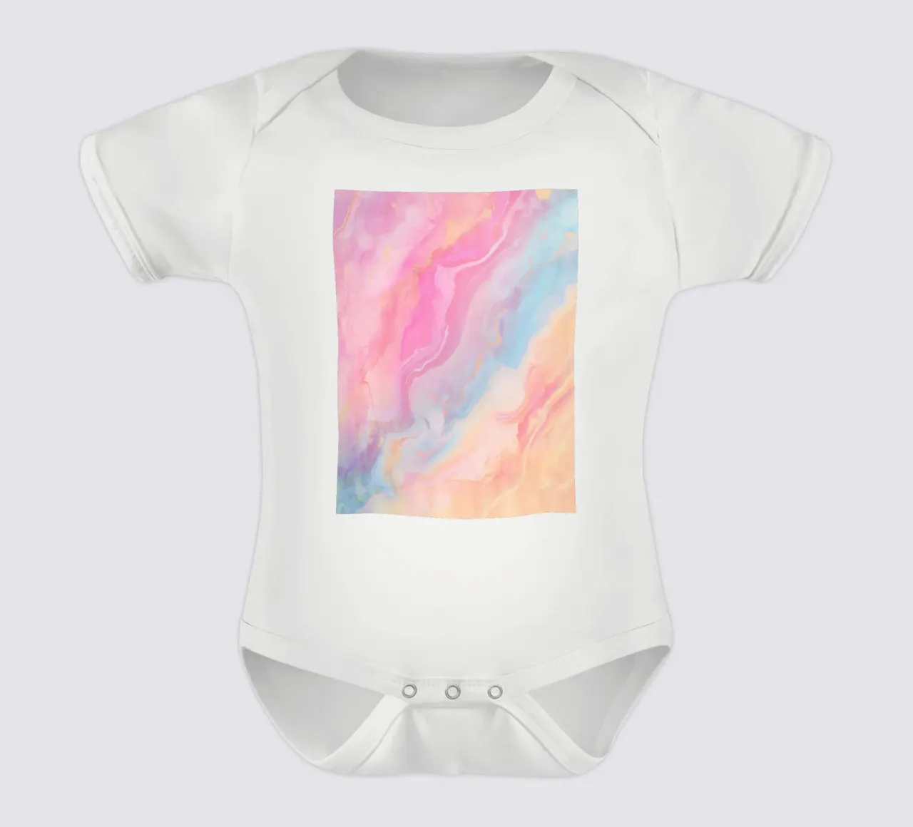 Vloeibare schaduwen babyrompertje korte mouwen van cafelab