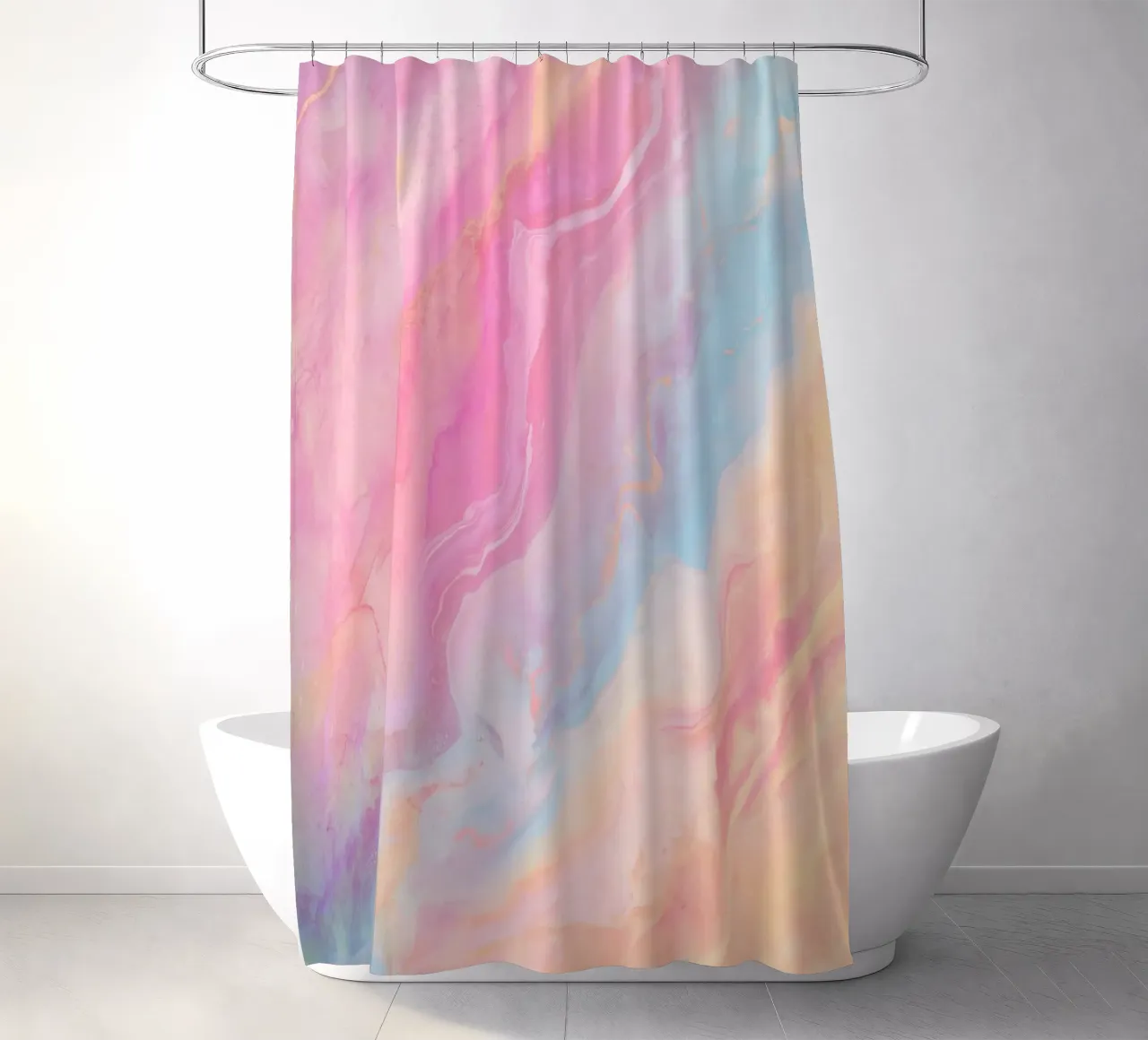 Vloeibare schaduwen douchegordijn van cafelab