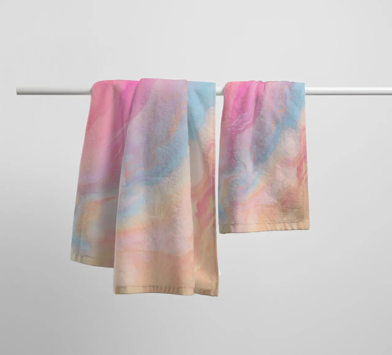 Ombre liquide asciugamano da bagno da cafelab
