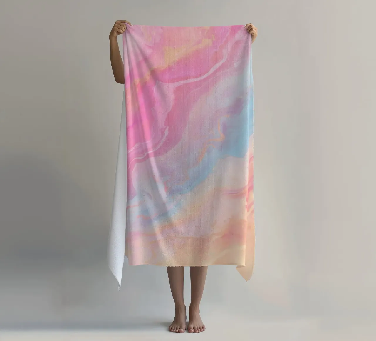 Vloeibare schaduwen strandhanddoek van cafelab