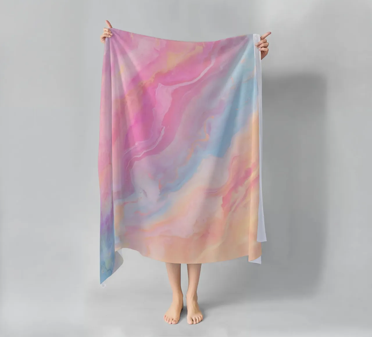 Vloeibare schaduwen strandhanddoek van cafelab