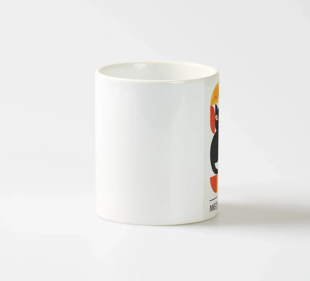 gatti forme astratte elementi grafici tazza in ceramica da MinimalistPosterCharles