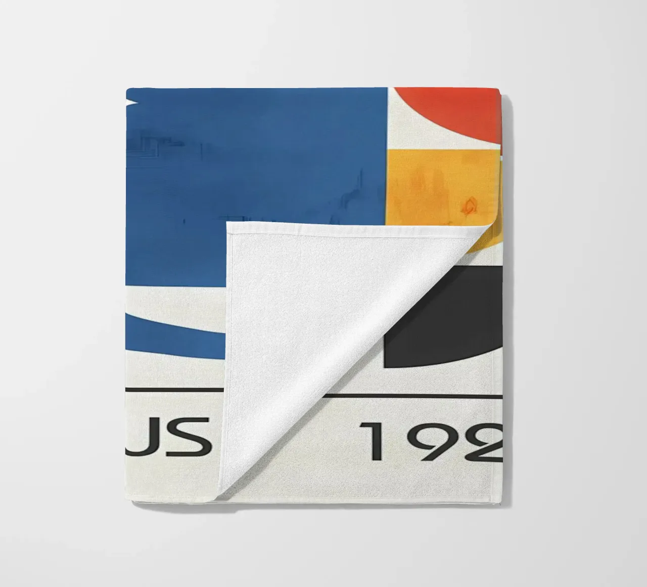 gatti forme astratte elementi grafici telo mare da MinimalistPosterCharles