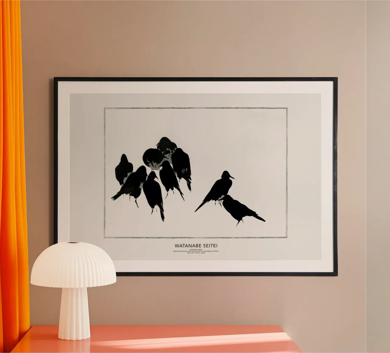Seitei - Japanese Crows poster da Vintage by JUNIQE