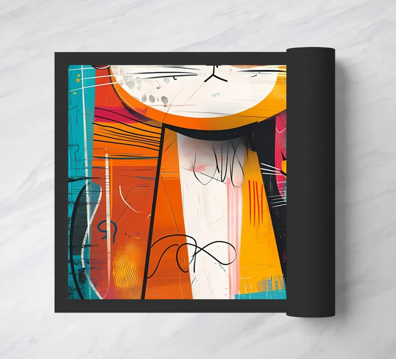 gatti felini baffi code zerbino da Dale Edward YoungJr