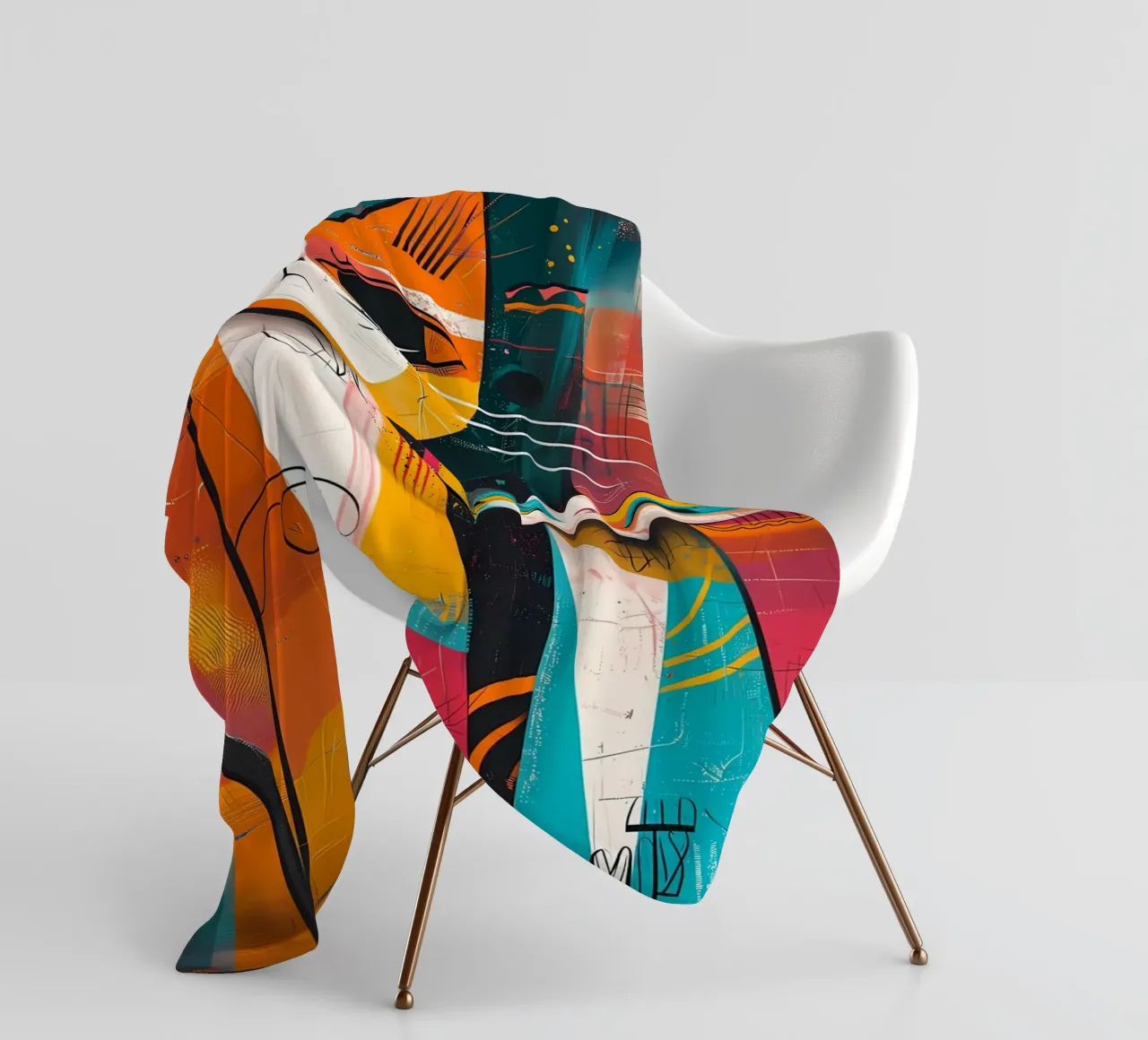 gatti felini baffi code coperta in pile da Dale Edward YoungJr