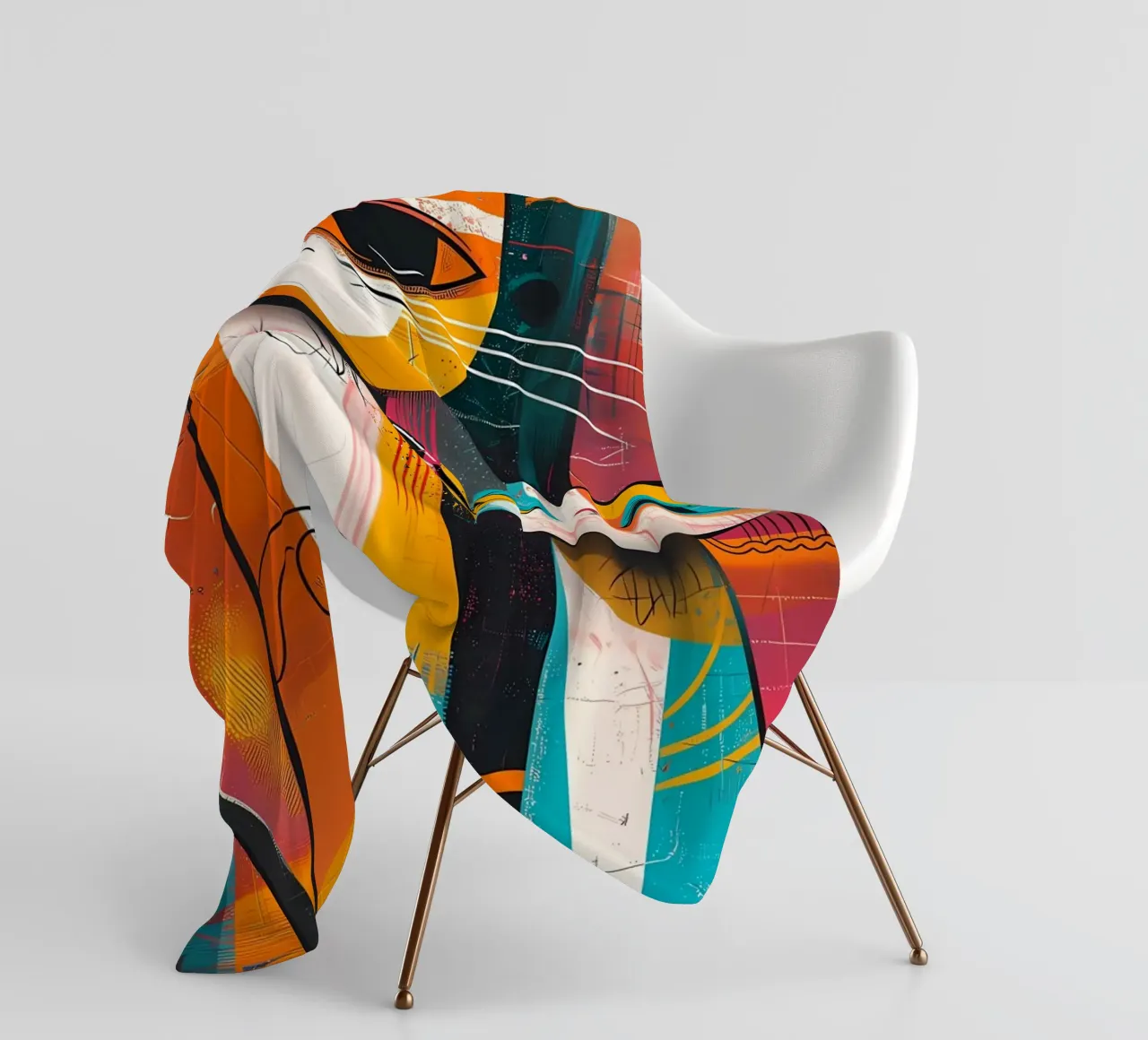 gatti felini baffi code coperta in pile da Dale Edward YoungJr