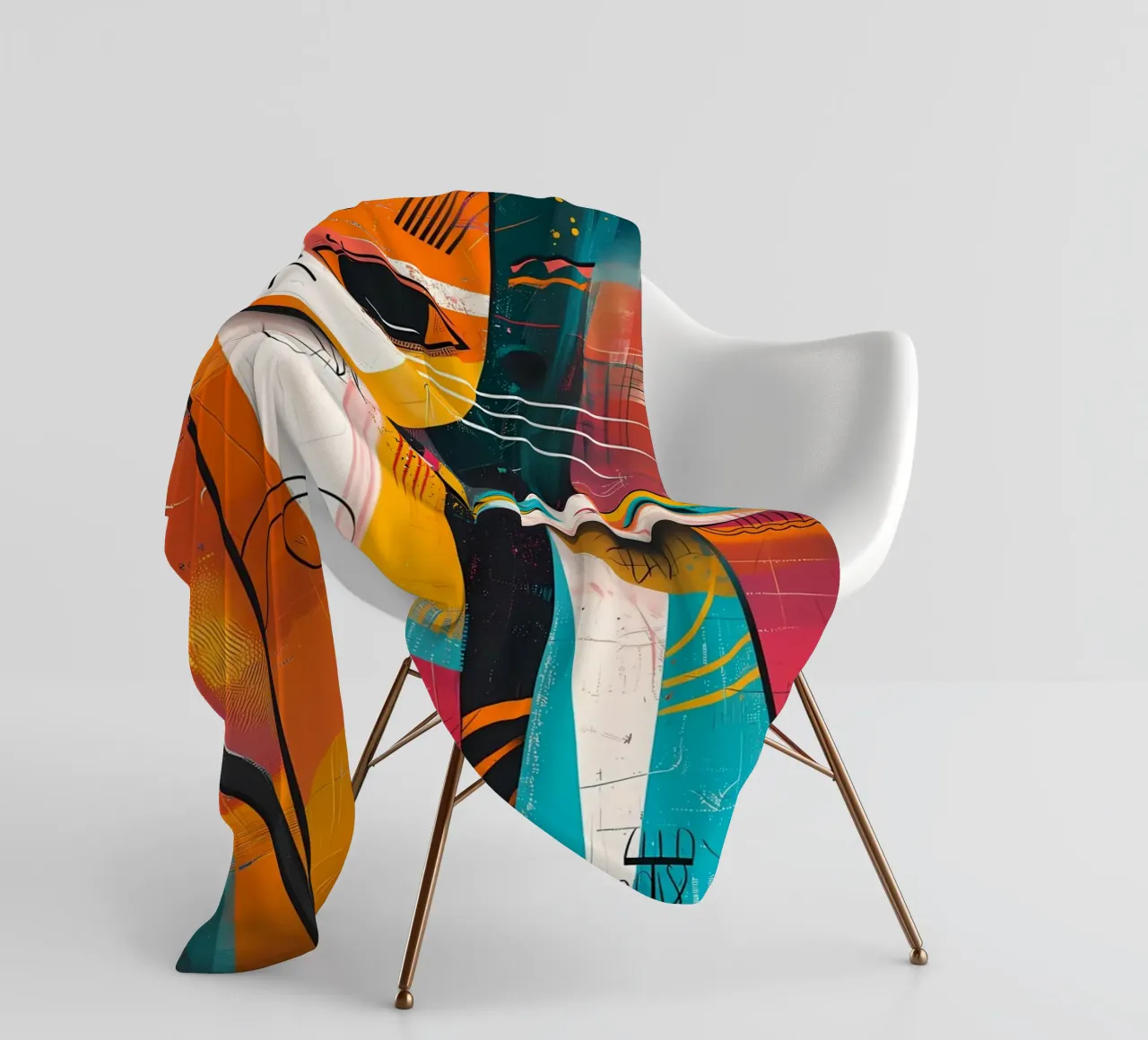 gatti felini baffi code coperta in pile da Dale Edward YoungJr