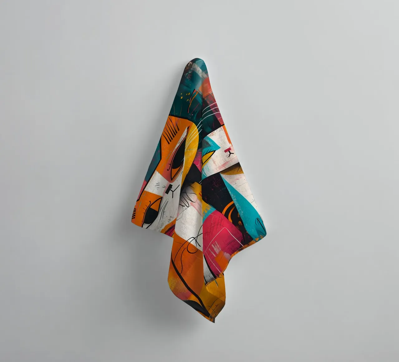 gatti felini baffi code asciugamano da bagno da Dale Edward YoungJr