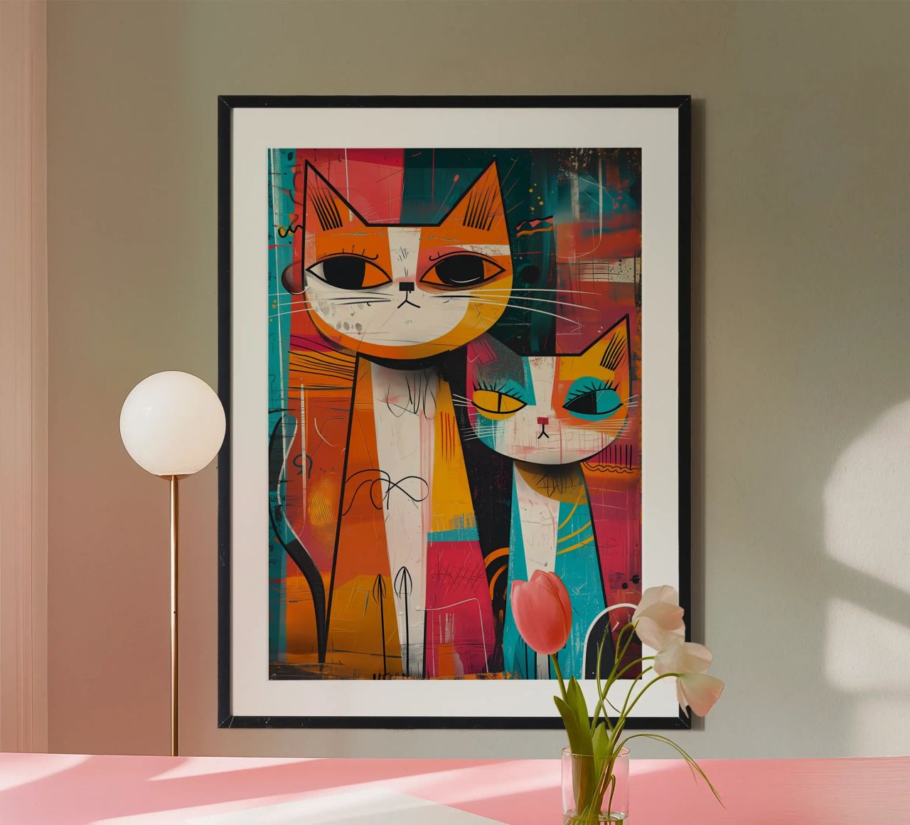 Katzen Felinen Schnurrhaare Schwänze Poster von Dale Edward YoungJr