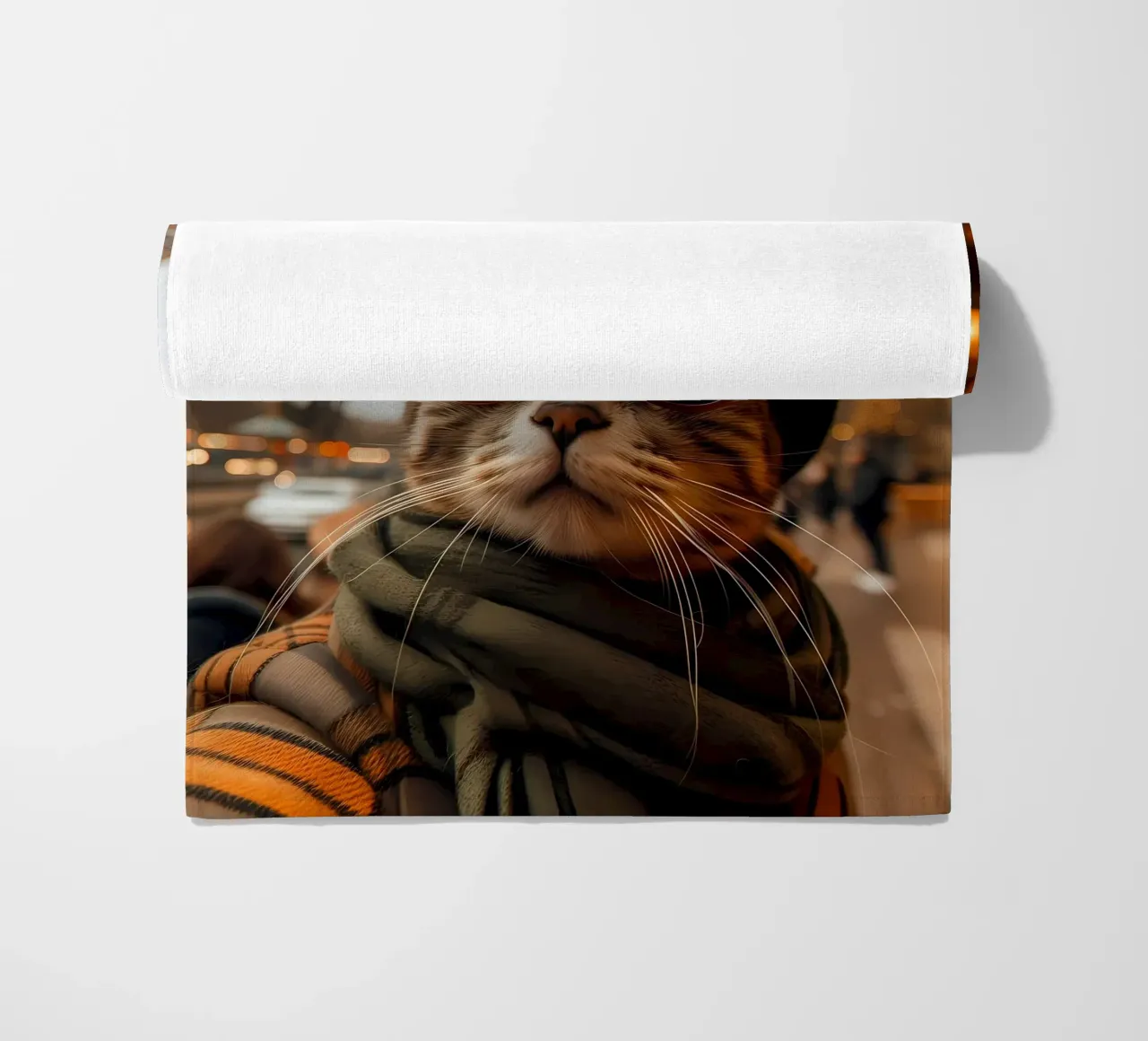 occhiali da sole gatto cappello torre eiffel telo mare da Dale Edward YoungJr