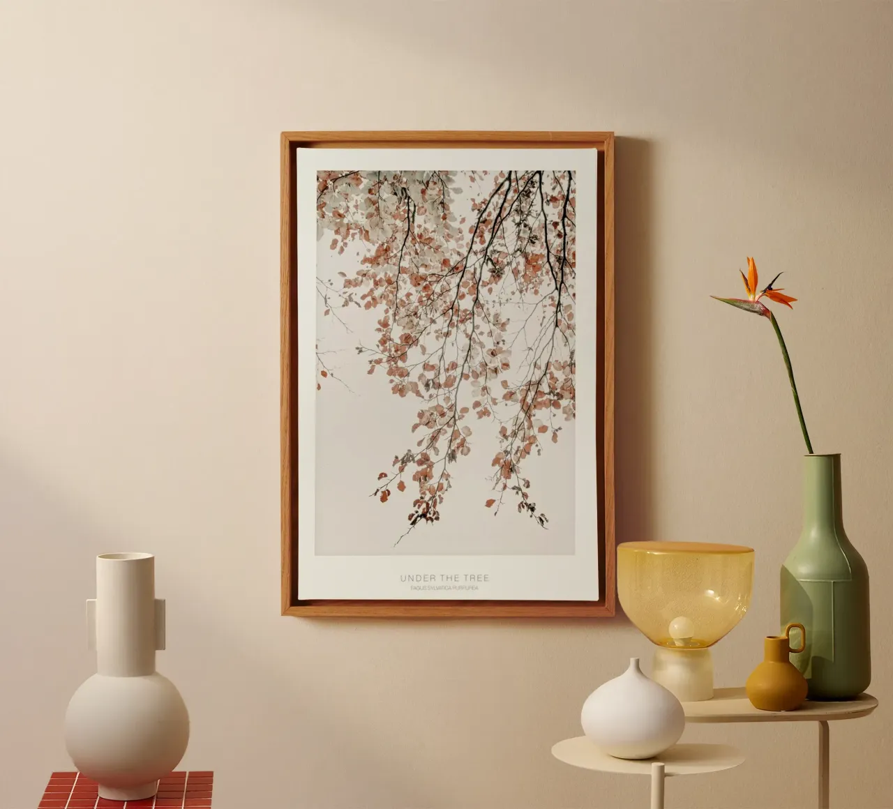 Under the Tree Fagus Syl Birch Tree canvas by Monika Strigel
