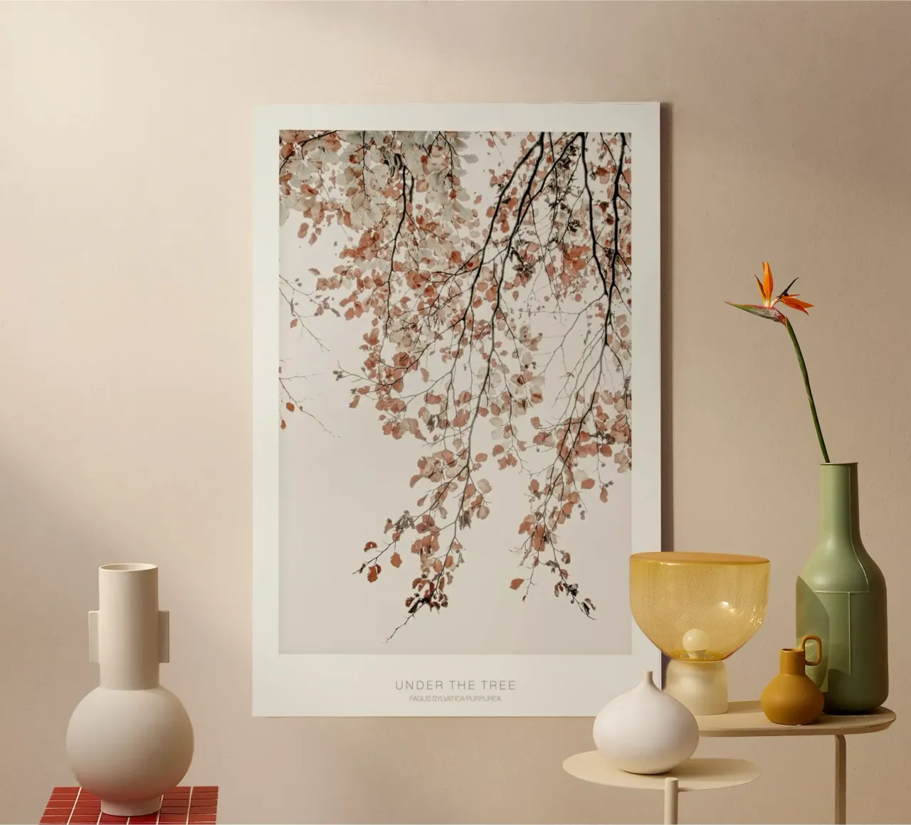 Under the Tree Fagus Syl Birch Tree canvas by Monika Strigel