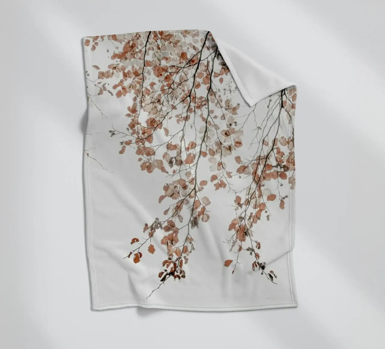 Under the Tree Fagus Syl Birch Tree fleece blanket by Monika Strigel