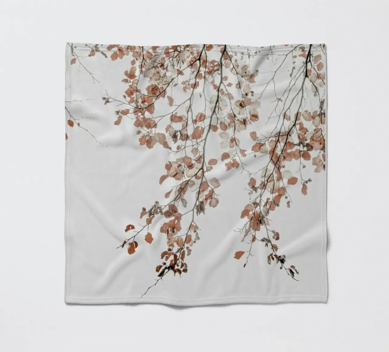 Under the Tree Fagus Syl Birch Tree fleece blanket by Monika Strigel