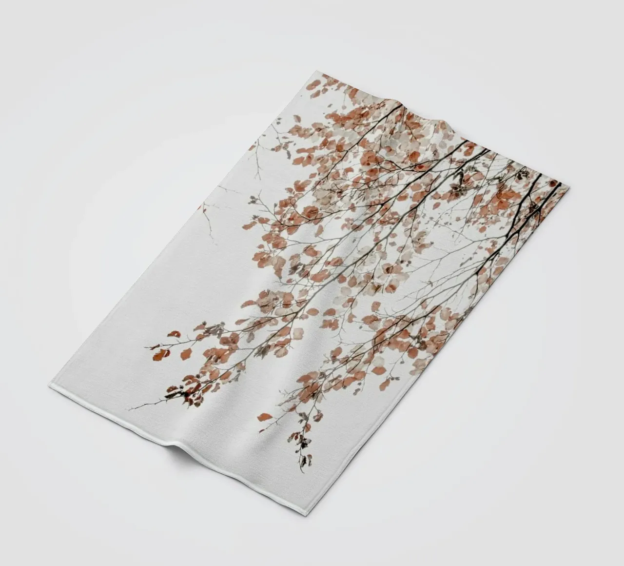 Under the Tree Fagus Syl Birch Tree fleece blanket by Monika Strigel