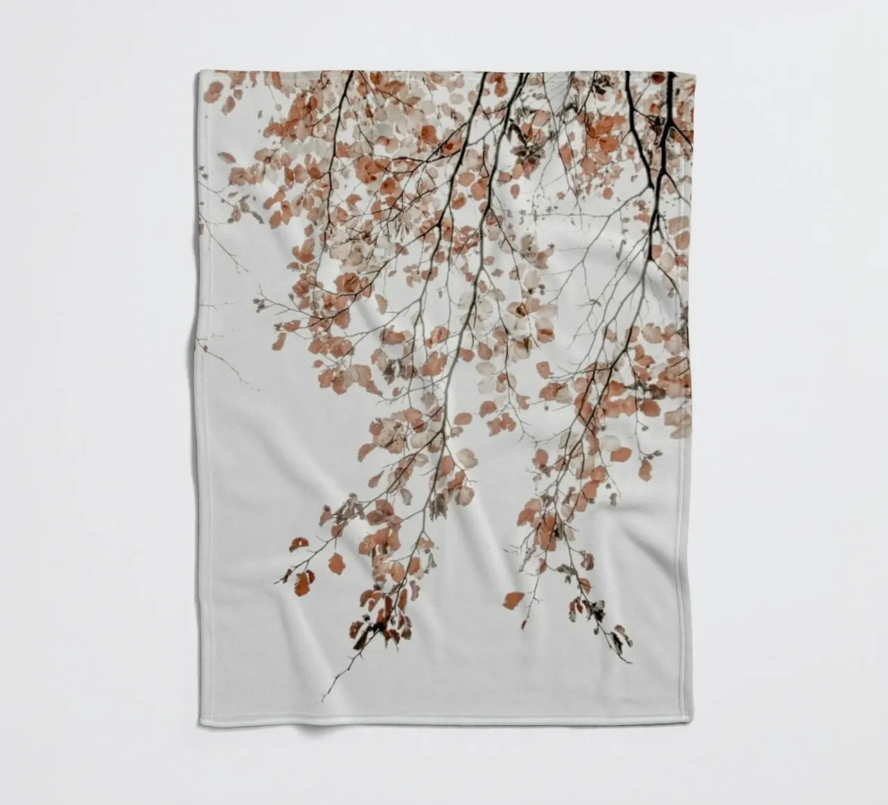Under the Tree Fagus Syl Birch Tree fleece blanket by Monika Strigel
