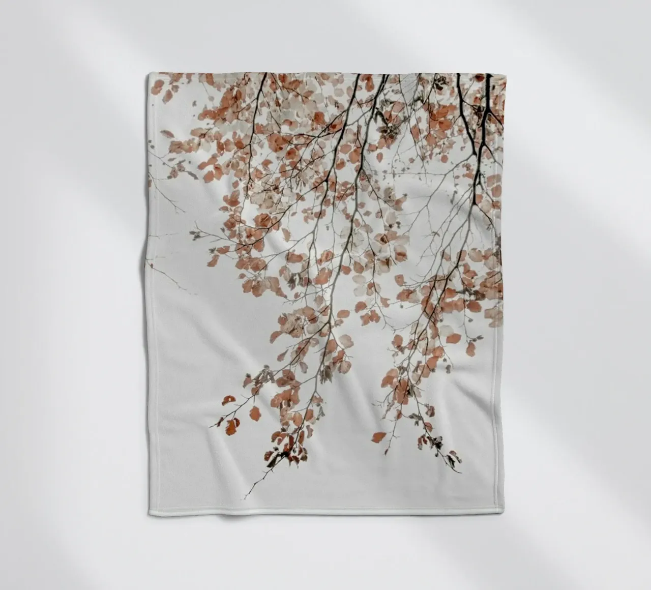 Under the Tree Fagus Syl Birch Tree fleece blanket by Monika Strigel