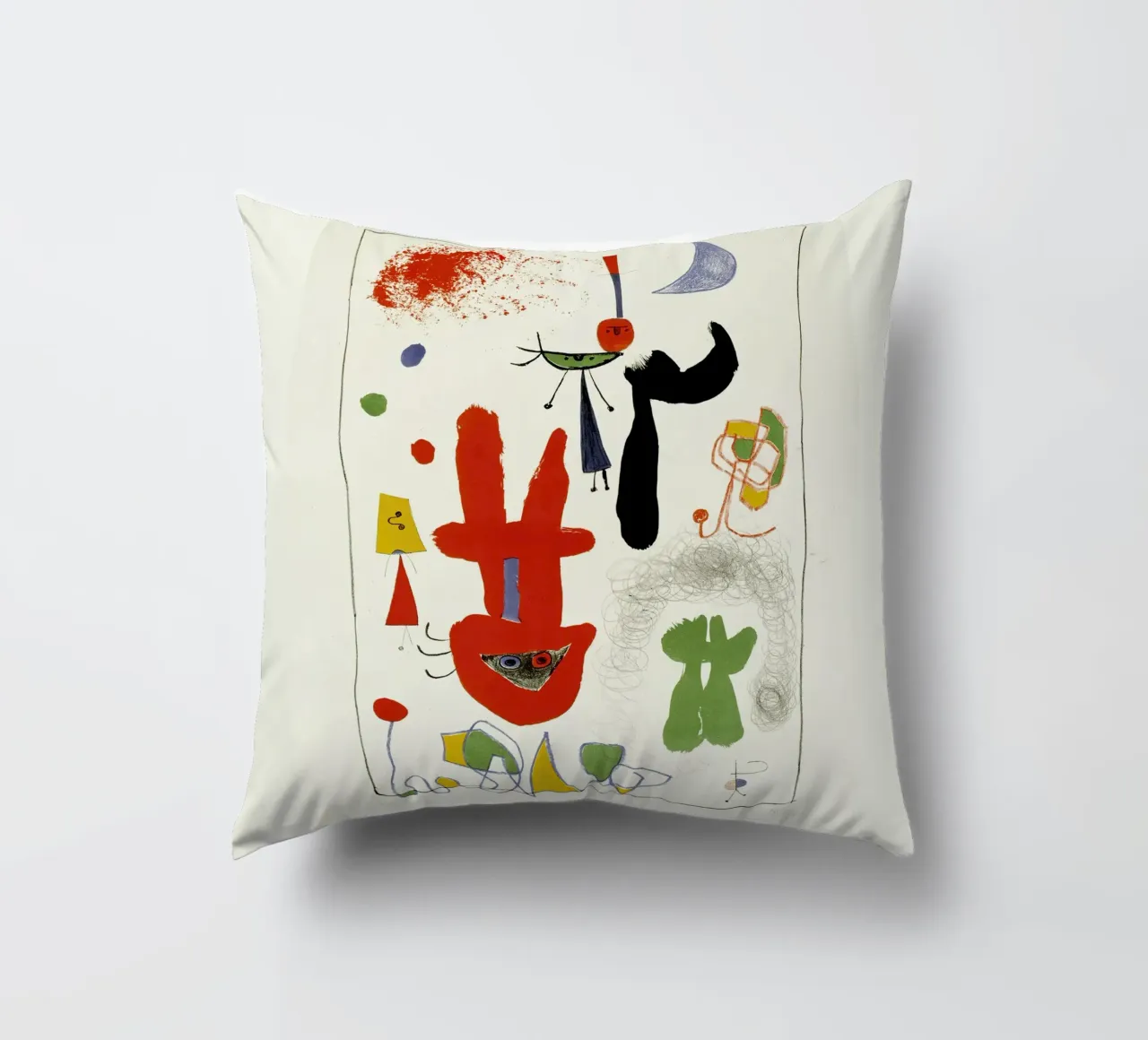 Acrobati nel giardino notturno Joan Miro cuscino da phillipp veisenberg