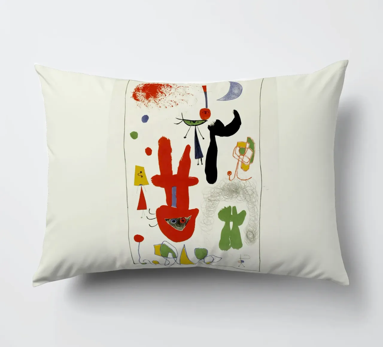 Acrobati nel giardino notturno Joan Miro cuscino da phillipp veisenberg