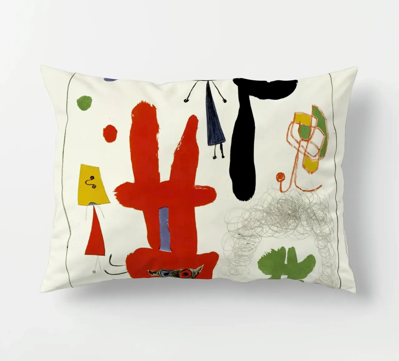 Acrobati nel giardino notturno Joan Miro cuscino da phillipp veisenberg