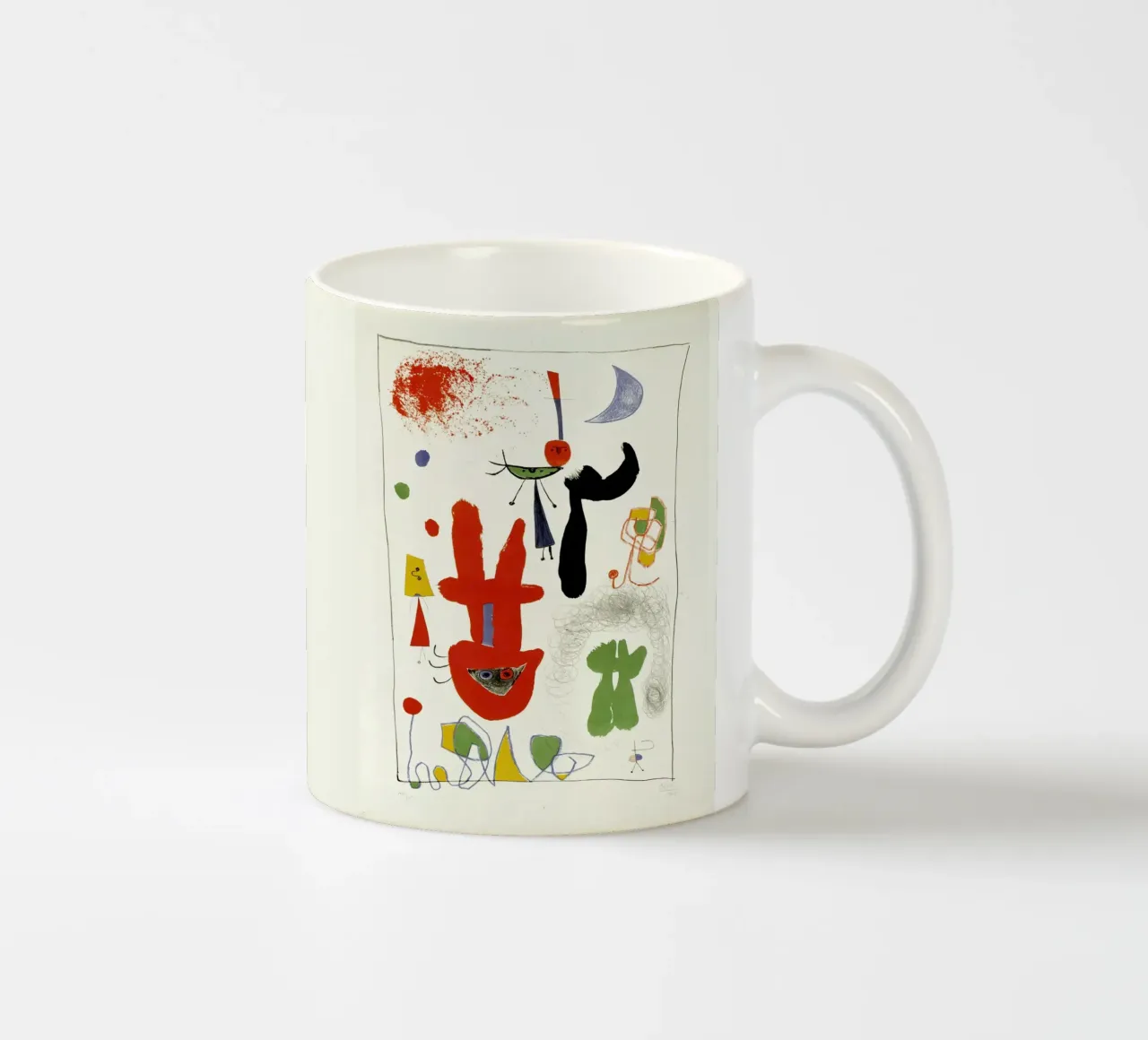 Acrobati nel giardino notturno Joan Miro tazza in ceramica da phillipp veisenberg