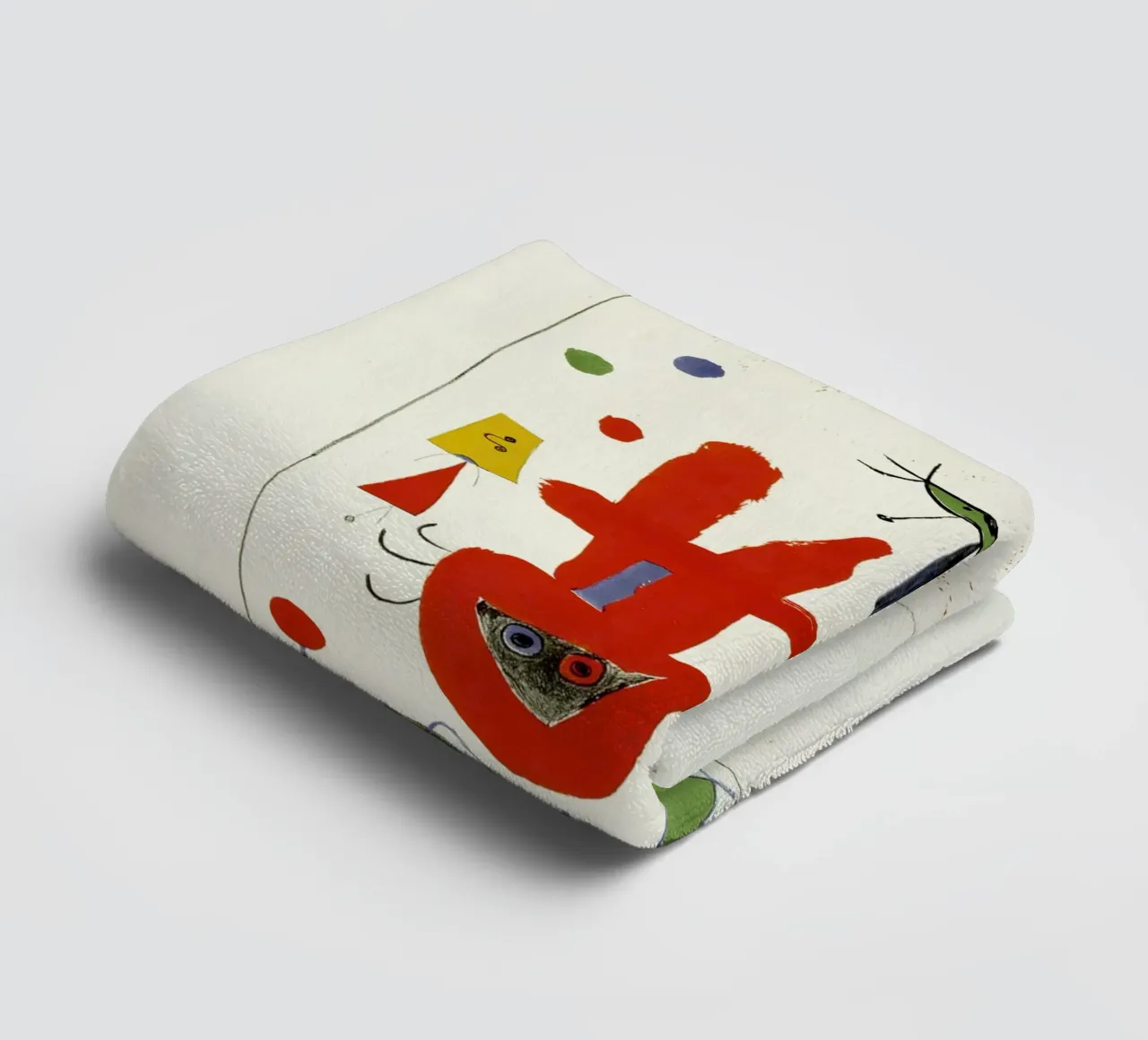 Acrobates dans le jardin de nuit Joan Miro serviette de bain de phillipp veisenberg