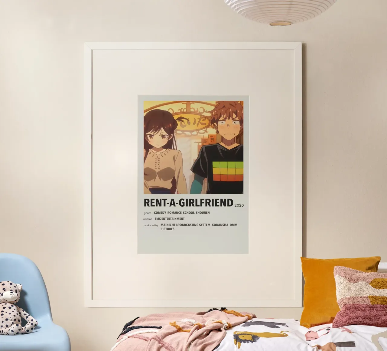 RENT-A-GIRLFRIEND 2020 poster con telaio in plastica da Totoya