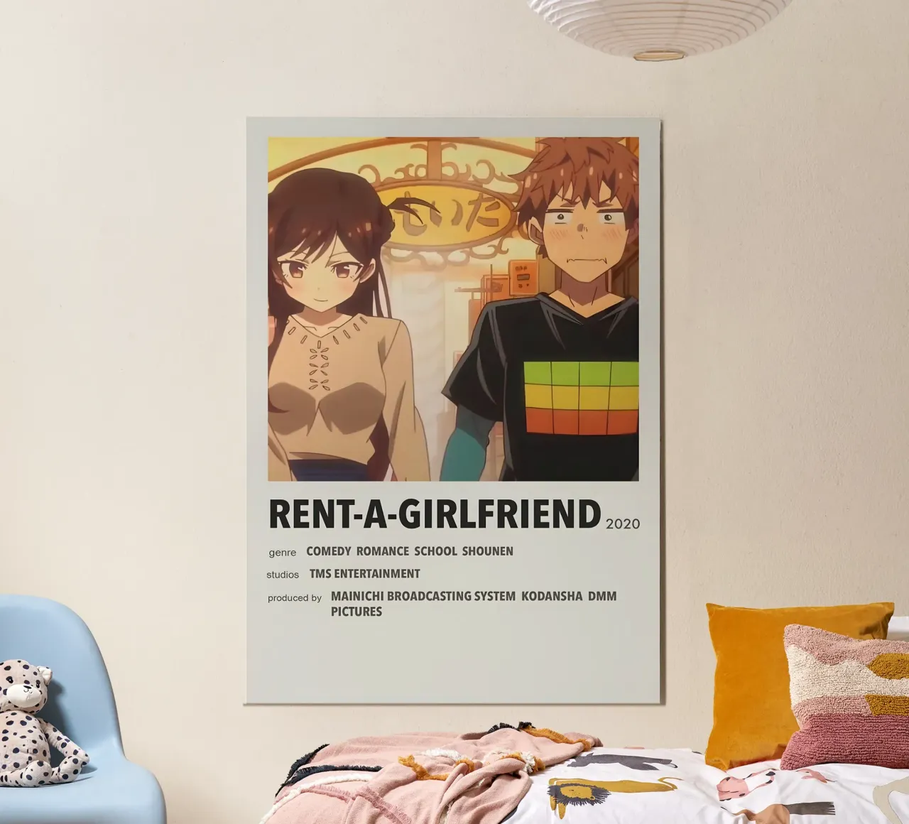 RENT-A-GIRLFRIEND 2020 poster con telaio in plastica da Totoya