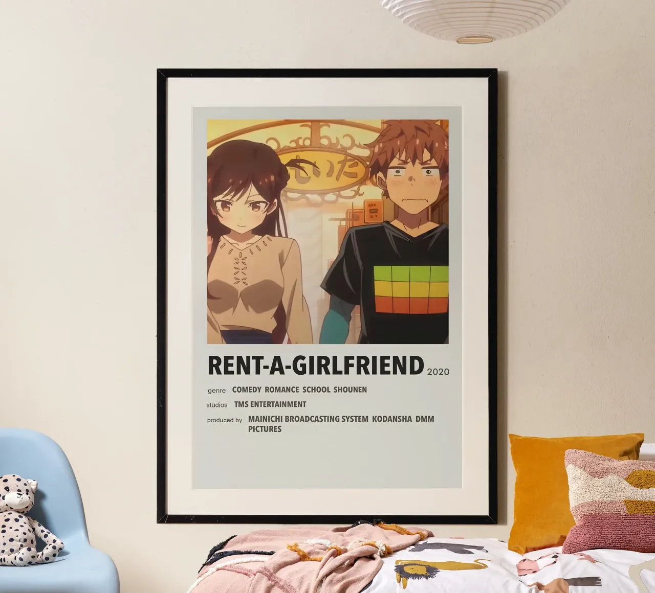 RENT-A-GIRLFRIEND 2020 poster con telaio in plastica da Totoya